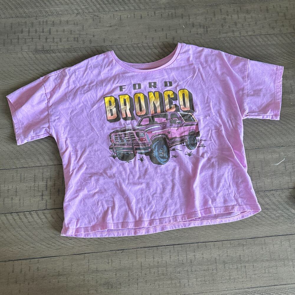 Ford Bronco T-shirt Size XL 14-16 Pink Juniors